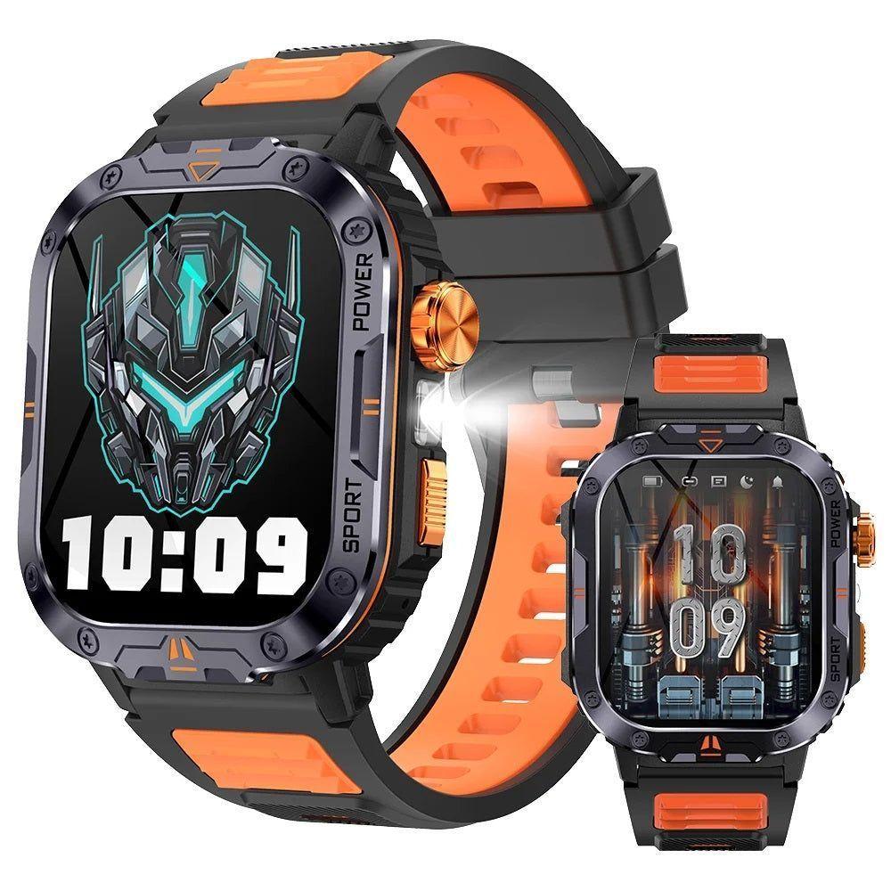 Smartwatch Deportivo Llamadas Bluetooth Música Linterna IP68 Monitor Salud y Deporte -2