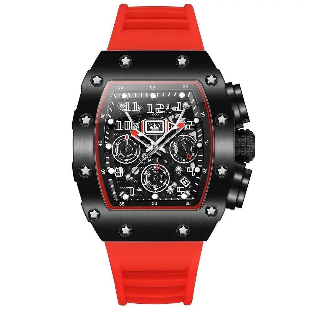 Reloj Deportivo de Lujo para Hombre Correa Silicona y Cristal Zafiro-1