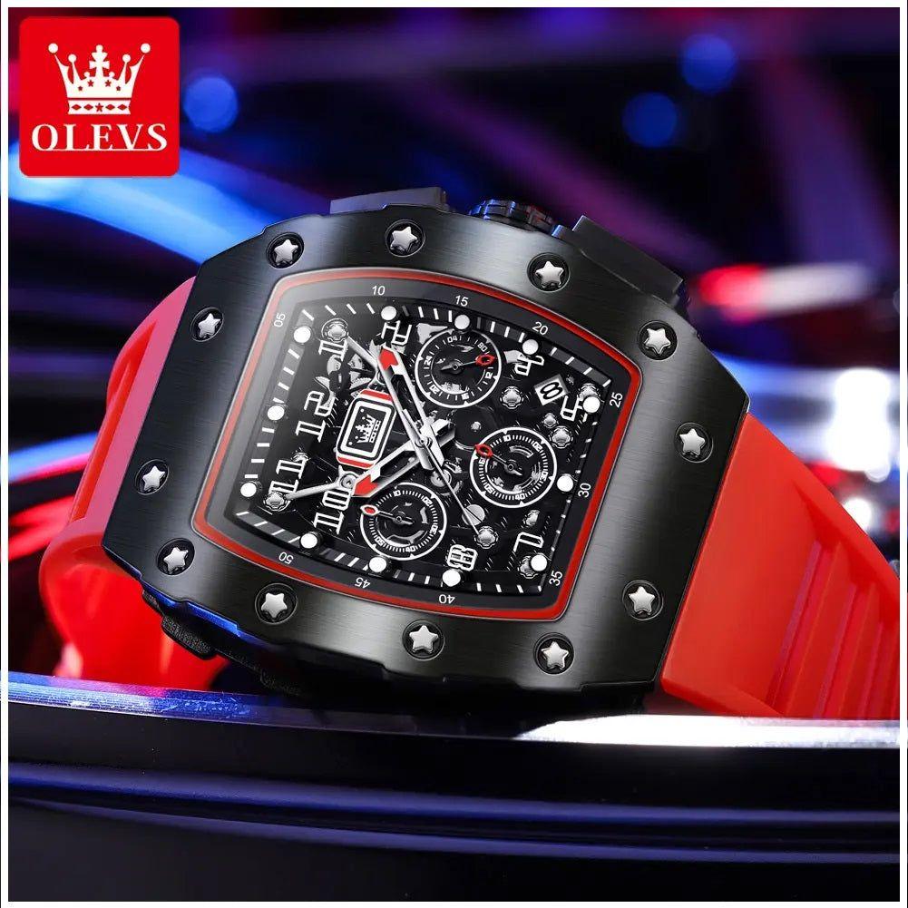 Reloj Deportivo de Lujo para Hombre Correa Silicona y Cristal Zafiro-5