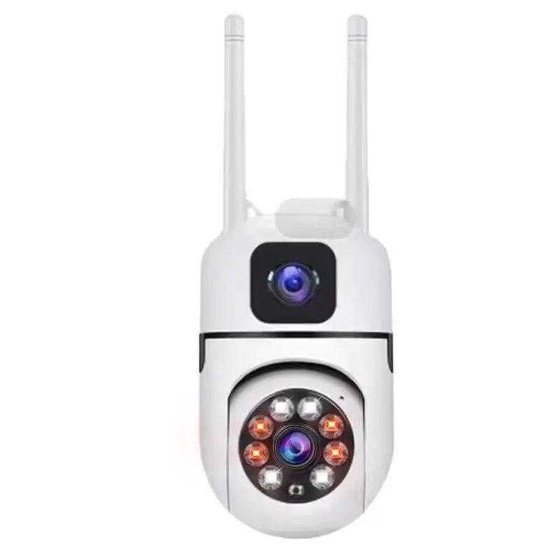 Cámara WiFi de seguridad Lente Dual Monitoreo 360° Full HD 110° Visión-0