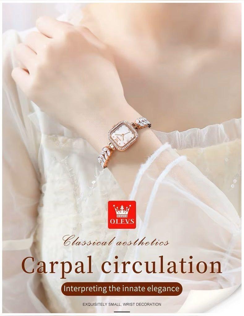 Reloj de Mujer Elegante con Diseño de Sirena Cristales de Zirconia-6