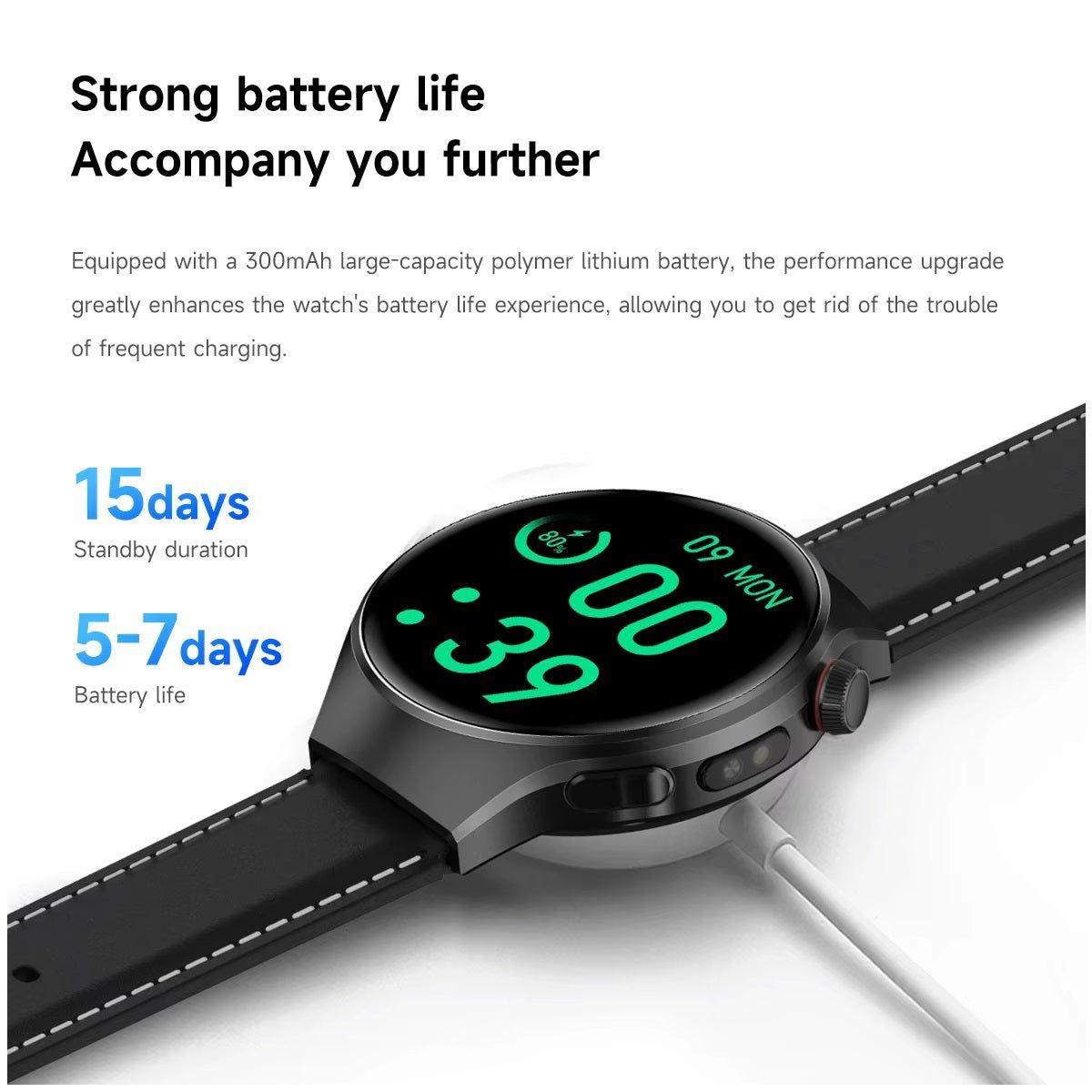 Smartwatch Reloj Inteligente Llamadas Bluetooth, Monitoreo de Salud Deporte Compatible IOS Android-3