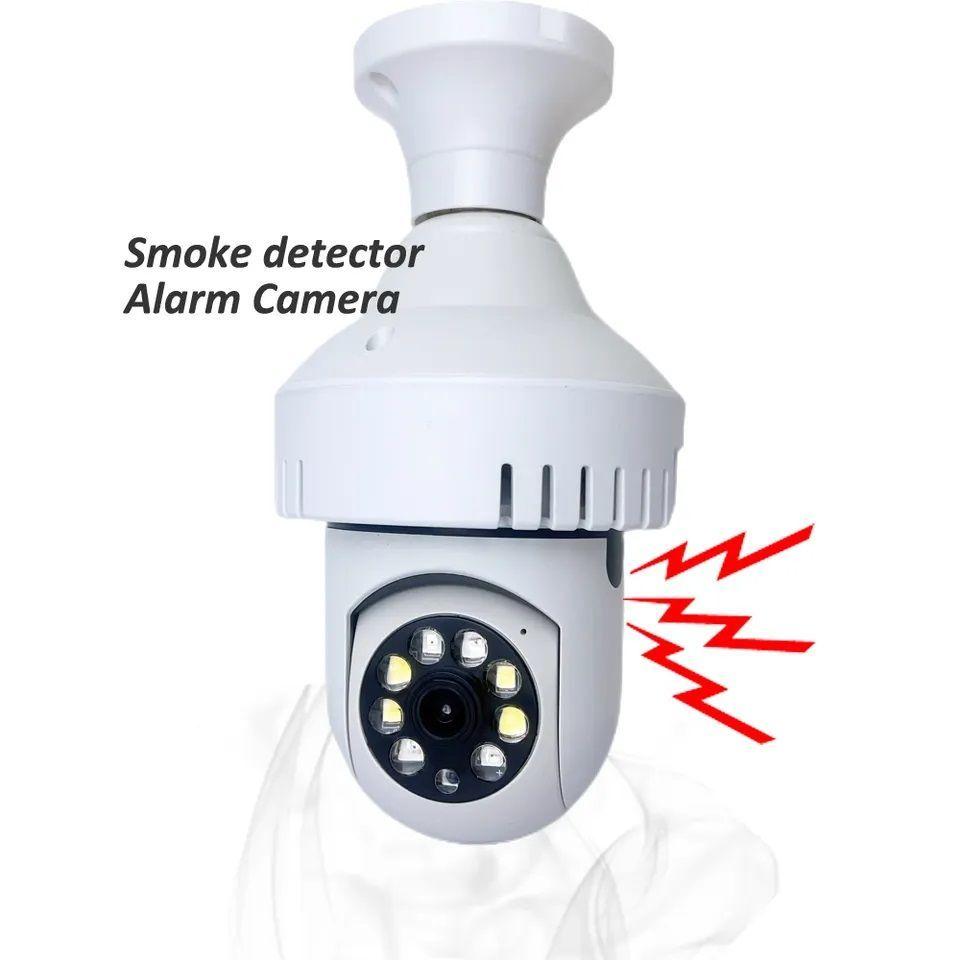 Cámara IP 360° Full HD Detector de Humo Alarma-2