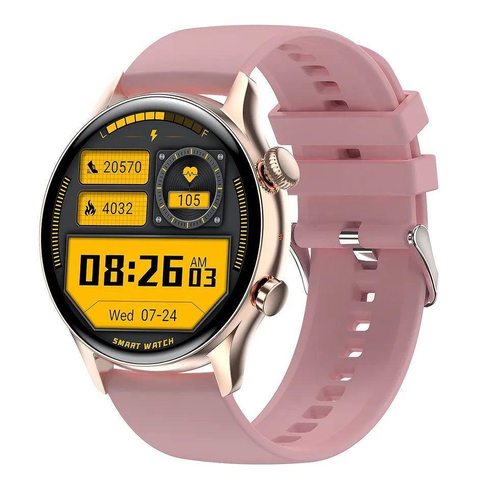 Smartwatch Bluetooth Mujer Pantalla AMOLED Correa Silicona-2