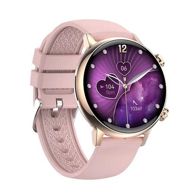 Smartwatch Bluetooth Mujer Pantalla AMOLED Correa Silicona-3