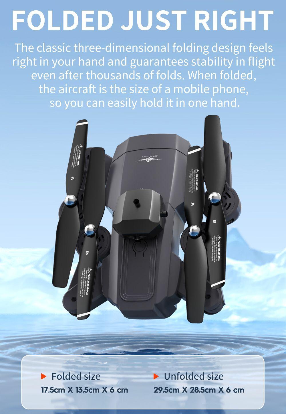 Drone 4K Cámara Dual Profesional WIFI 1200mAh-1