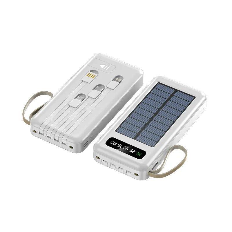 Monkeywatch Power Bank portátil Solar 20000mAh Cables Integrados Luz LED-5