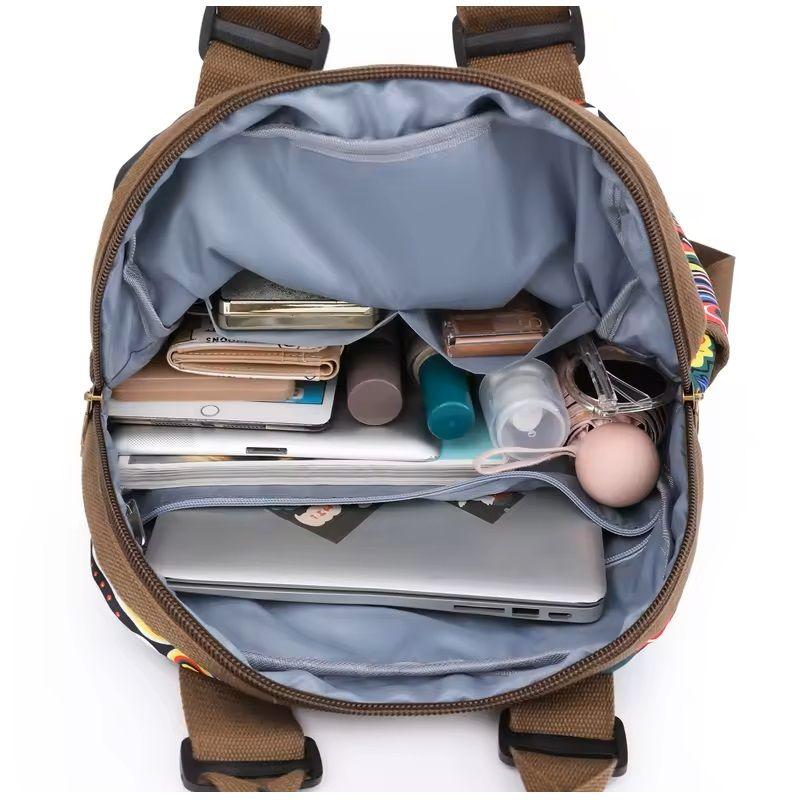 Mochila Ideal para Viajes y Oficina Estilo Vintage Europeo y Americano-2