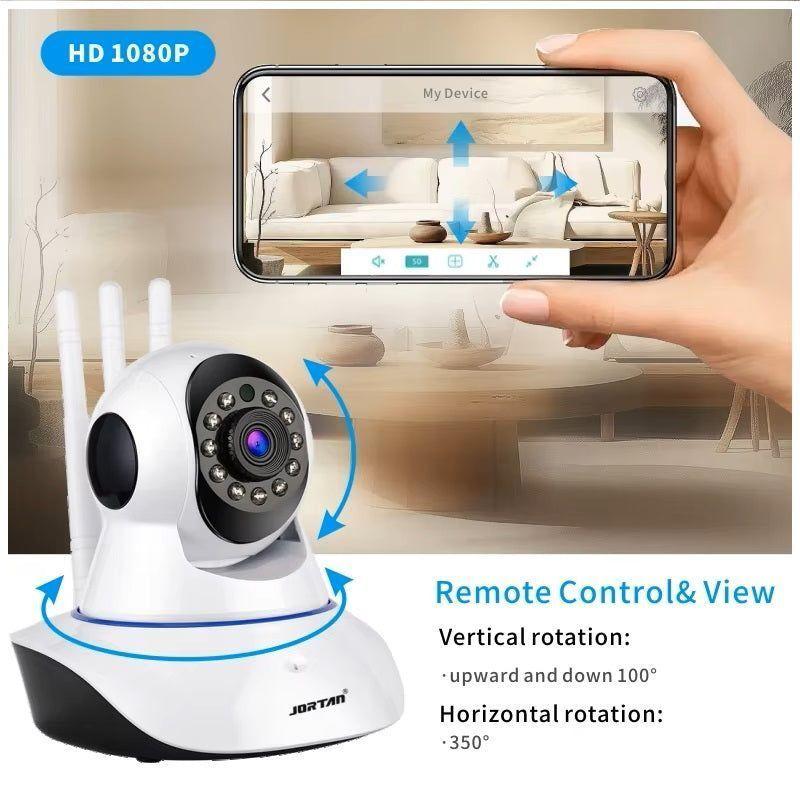 Cámara smart Rotación 360° Detección Movimiento Visión Nocturna-2