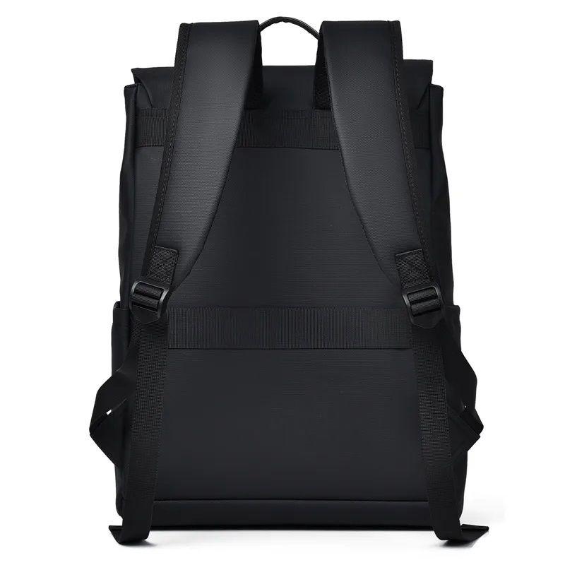 Mochila Premium Negra Estilo Elegante Impermeabilidad y Carga USB-5