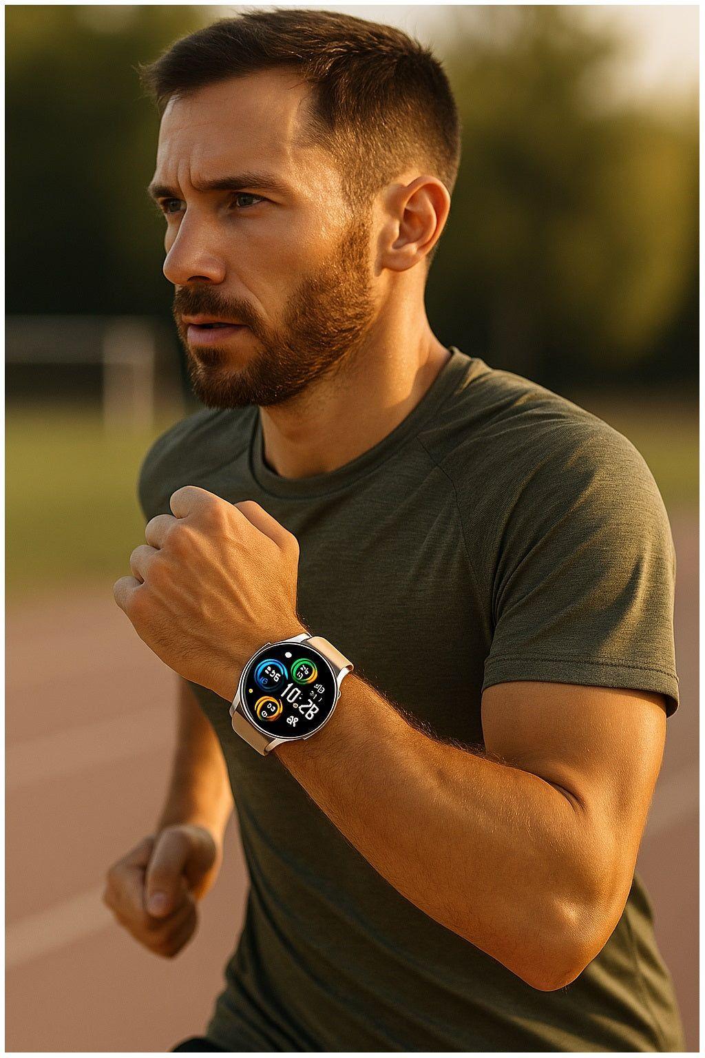 Reloj Inteligente Mujer Correa Blanca Bluetooth Monitoreo Salud Y Deporte Compatible IOS Android-4