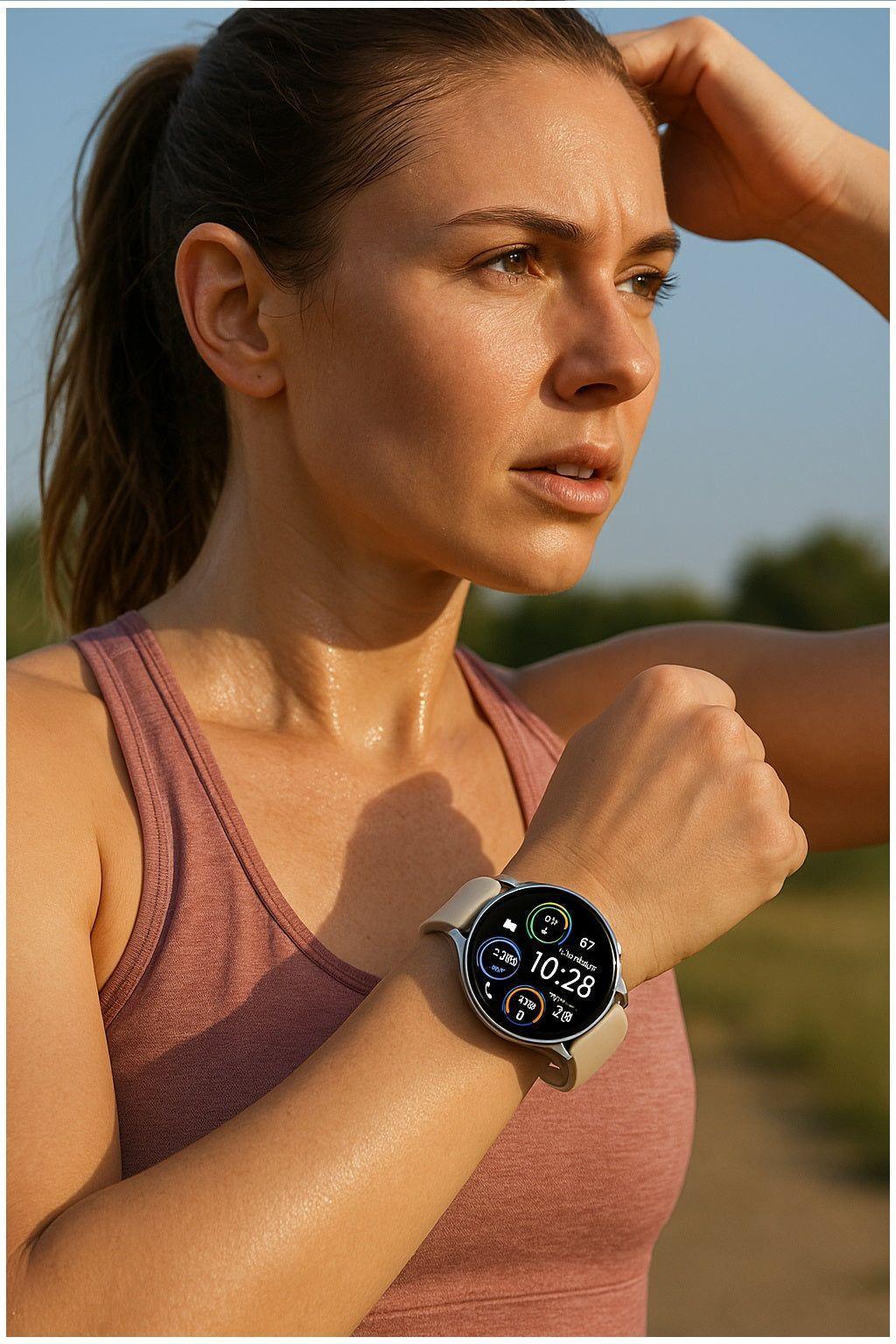 Reloj Inteligente Mujer Correa Blanca Bluetooth Monitoreo Salud Y Deporte Compatible IOS Android-5