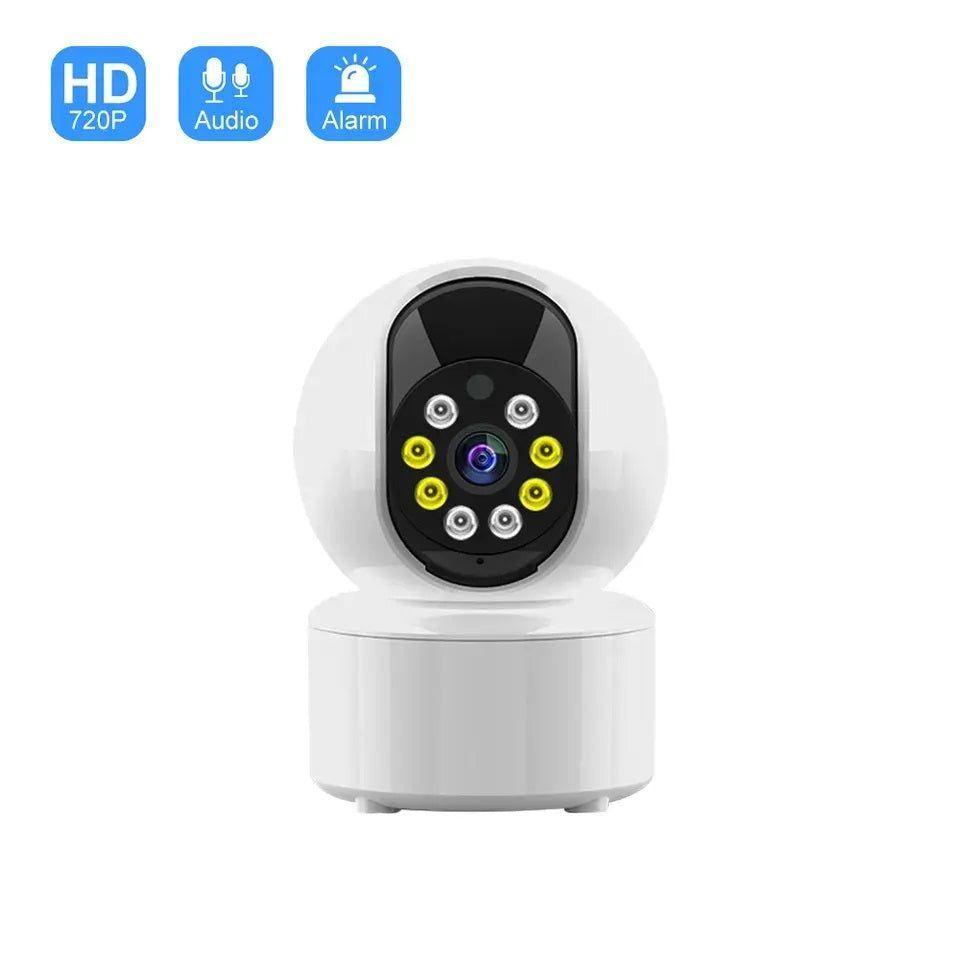 Cámara smart Rotación 360° Detección Movimiento Visión Nocturna-4
