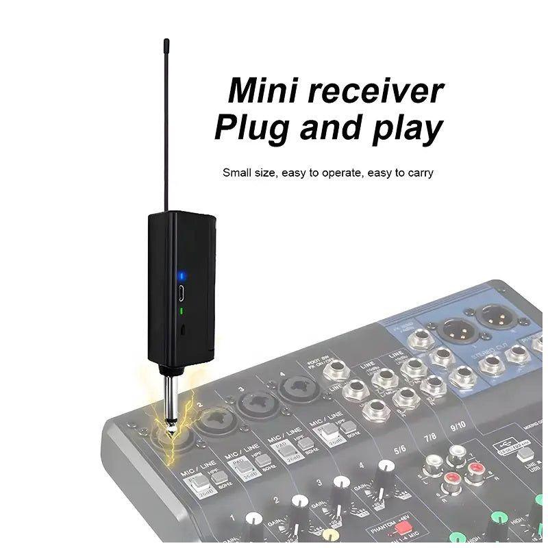 Monkeywatch Micrófono inalámbrico Profesional 50mts Compatible Cancelación Ruido-4