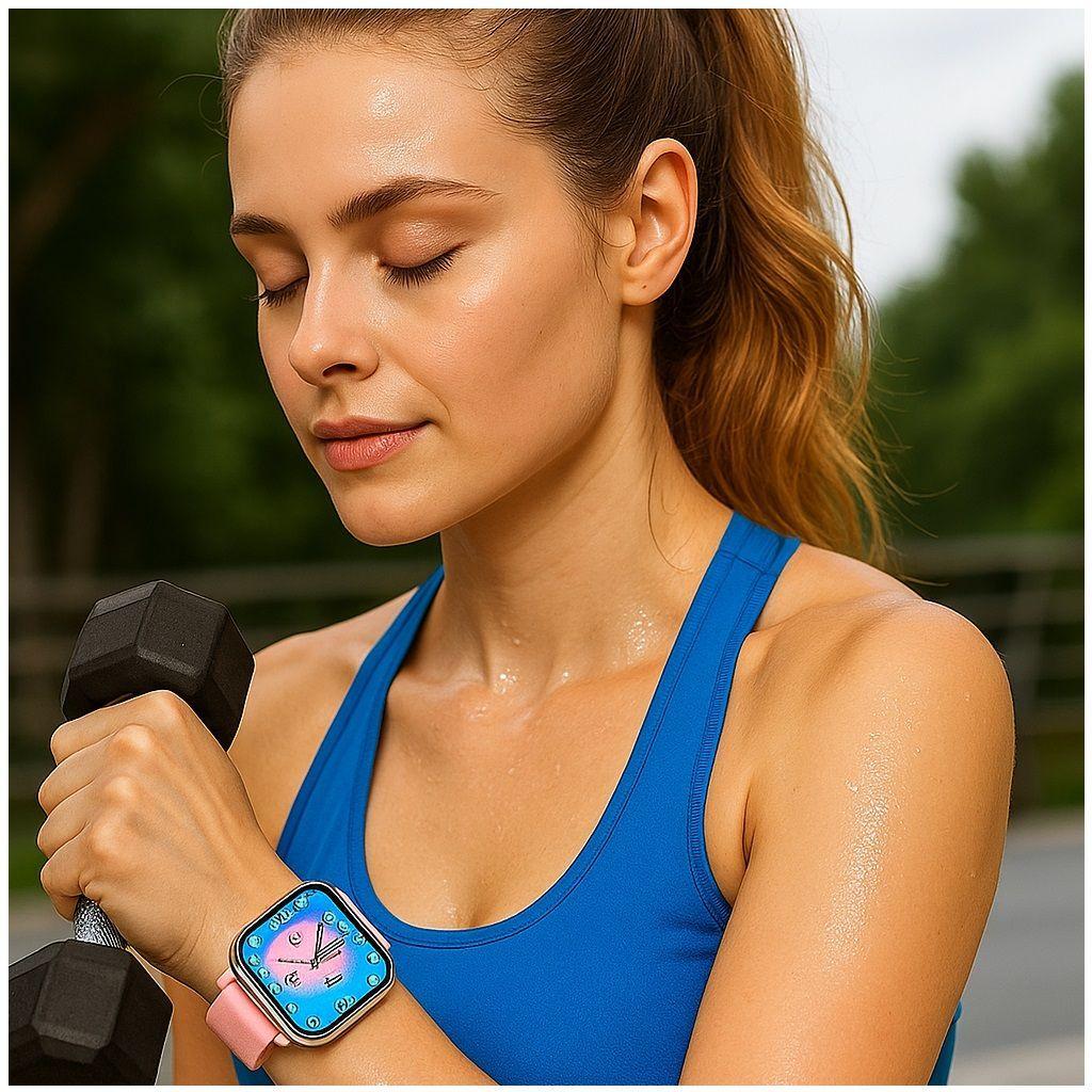 Smartwatch M12 1, 83 pulgadas llamadas, Resist. Agua, rastreador de actividad-4