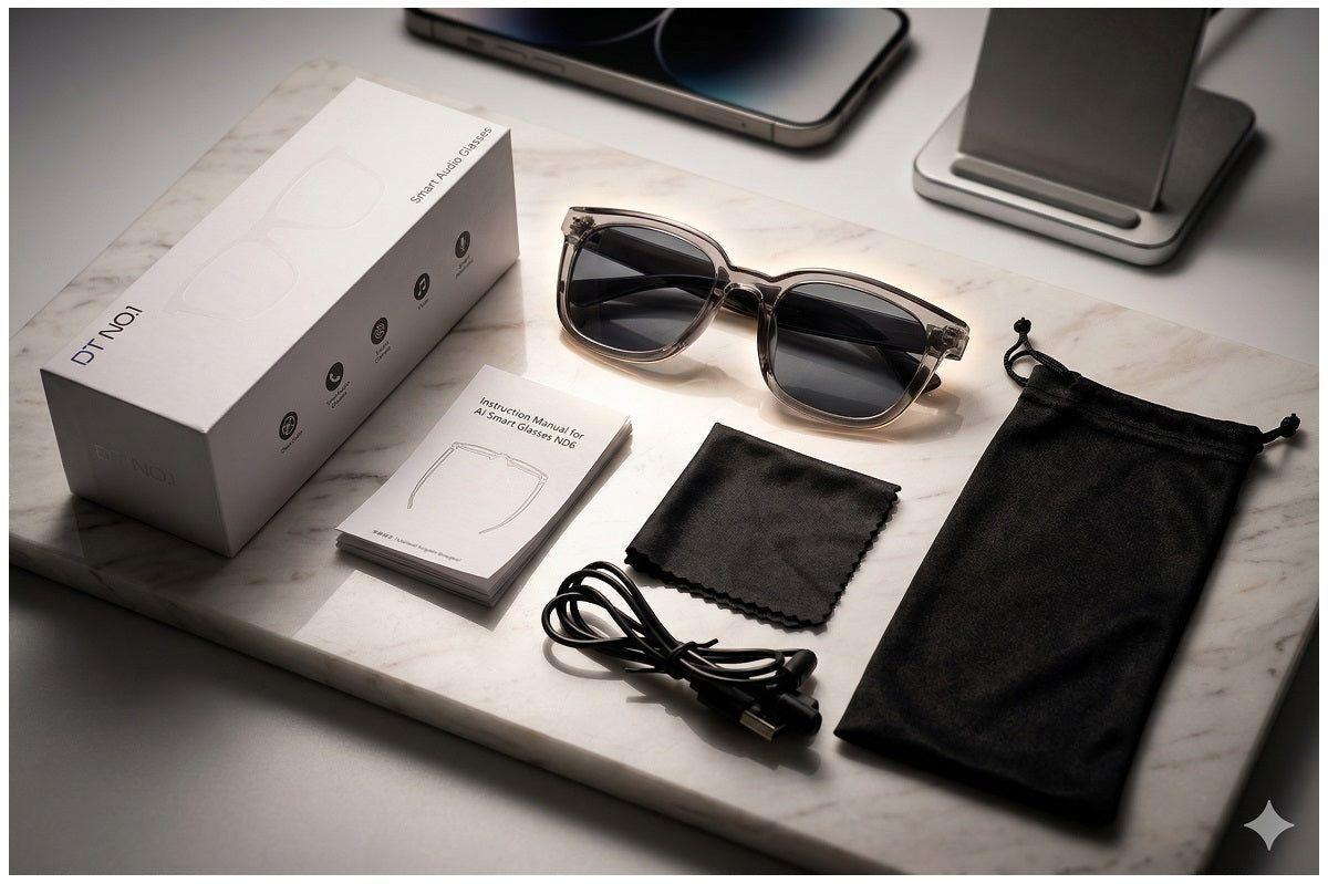 Lentes Inteligentes Bluetooth con Audio Integrado, Llamadas Manos Libres y Control-5