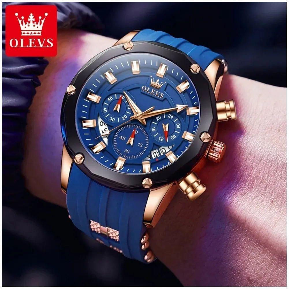 Reloj Cronógrafo Deportivo para Hombre con Calendario Completo-2