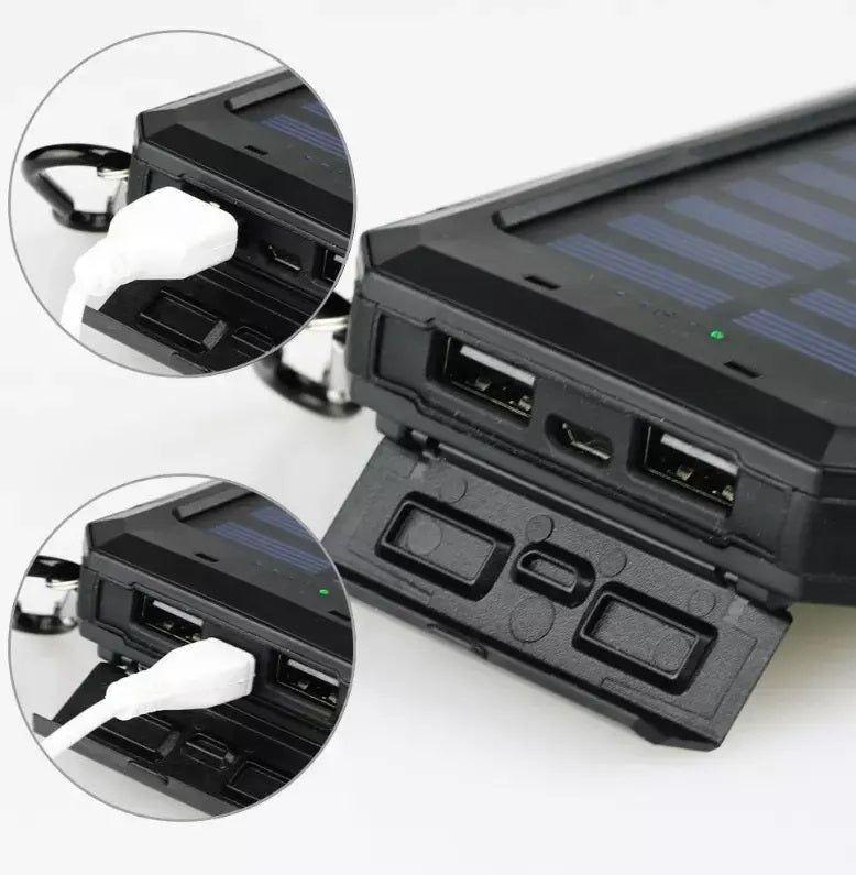 Cargador Solar Portátil 20000mAh Linterna a Prueba de Agua y polvo-5