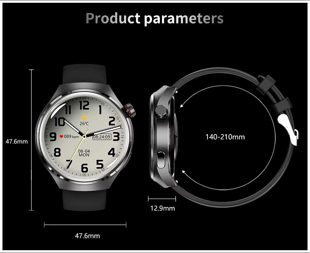 Smartwatch GT4 Pro 300 mAh Compatible con Android e IOS NFC IP67-2