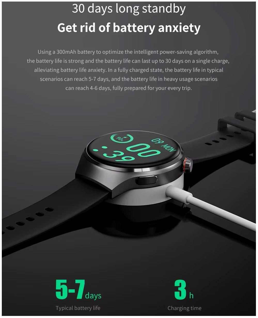 Smartwatch GT4 Pro 300 mAh Compatible con Android e IOS NFC IP67-6