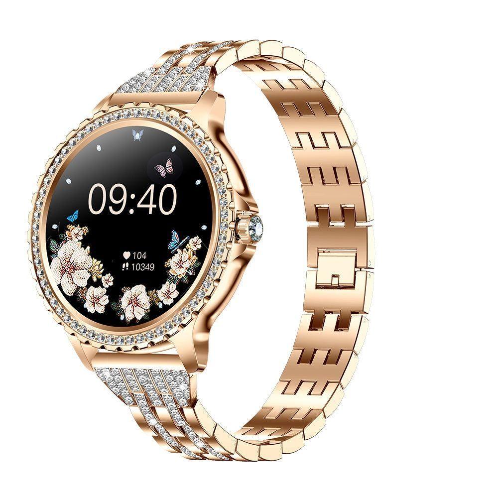 Smartwatch Elegante Mujer Llamadas Bluetooth Monitor de Salud, Multideporte Correa-4