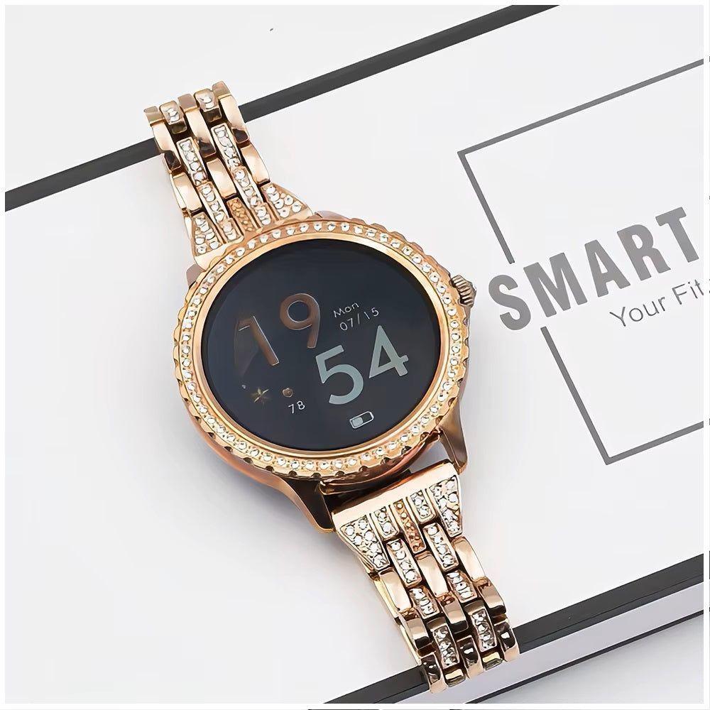 Smartwatch Elegante Mujer Llamadas Bluetooth Monitor de Salud, Multideporte Correa-5