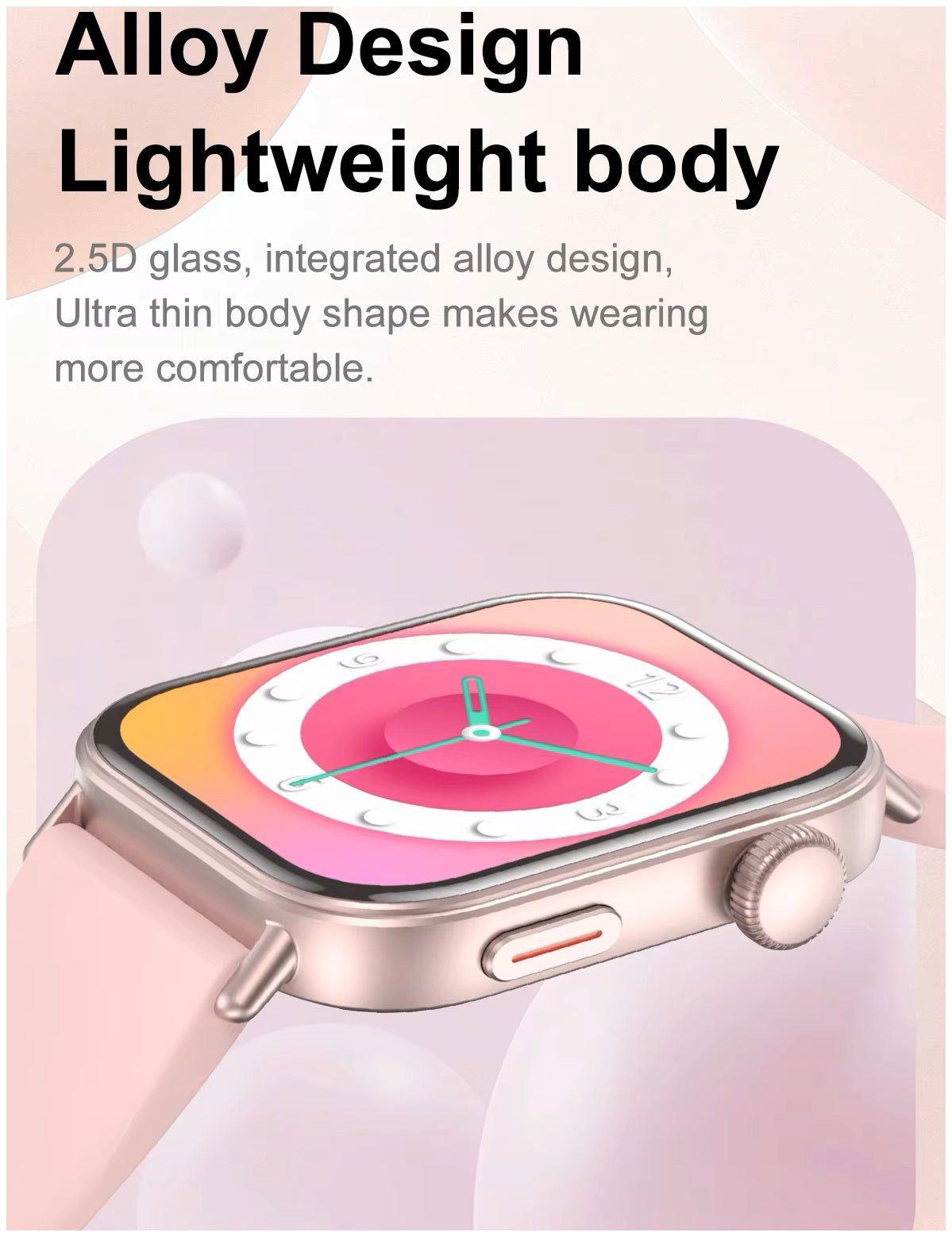 Smartwatch Deportivo y Elegante 3 Correas Intercambiables Notificaciones Salud Deporte-3