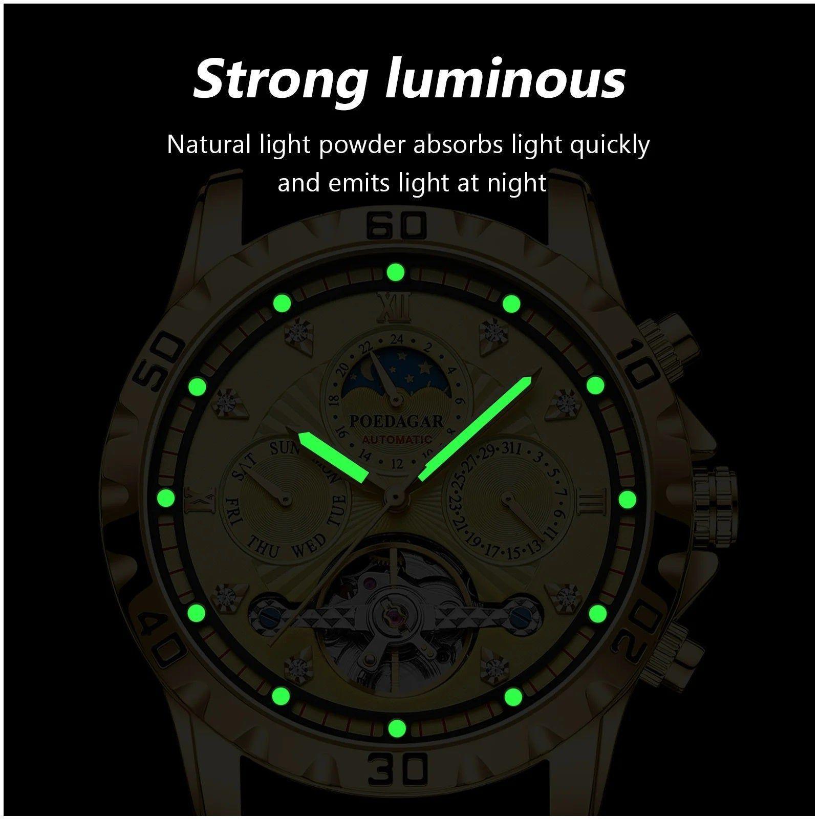 Reloj automático Mecánico para Hombre Visualización Completa-4