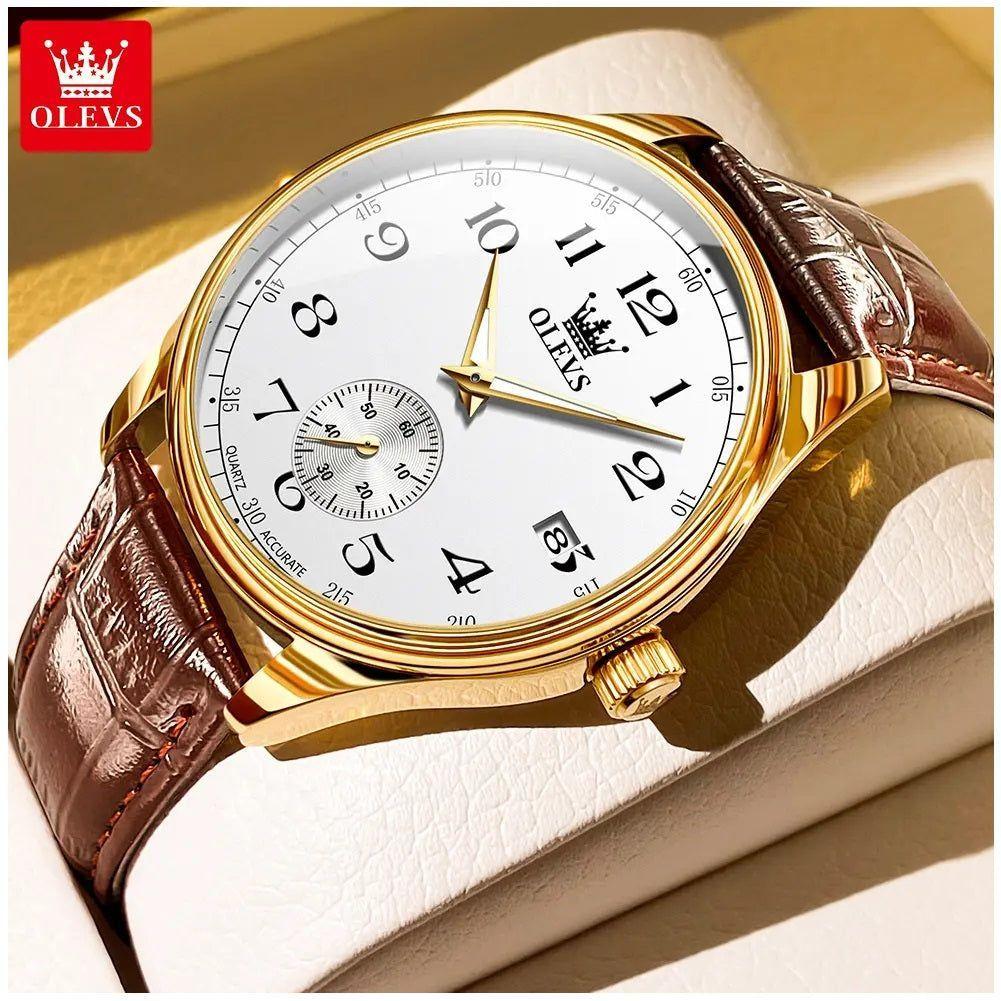 Reloj Análogo para Hombre con Movimiento Cuarzo Preciso Diseño Clásico-2