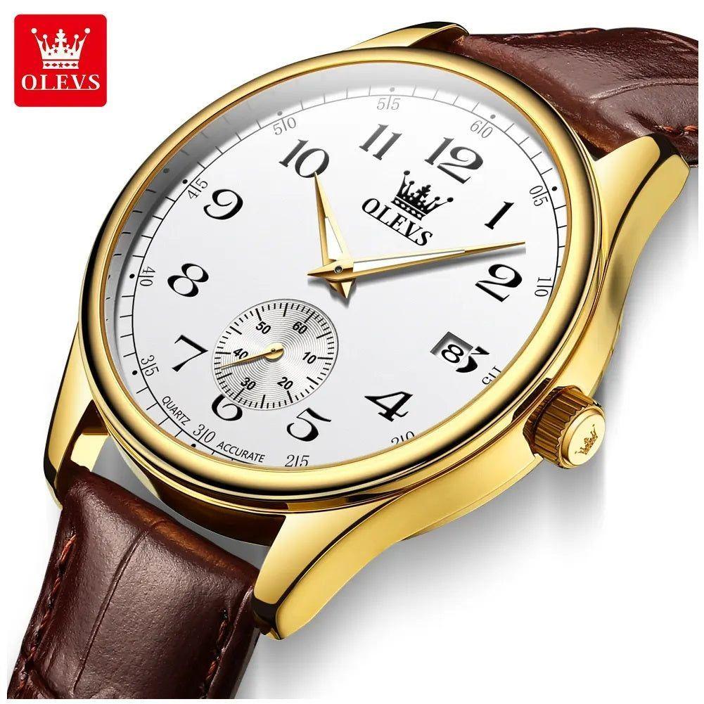 Reloj Análogo para Hombre con Movimiento Cuarzo Preciso Diseño Clásico-4