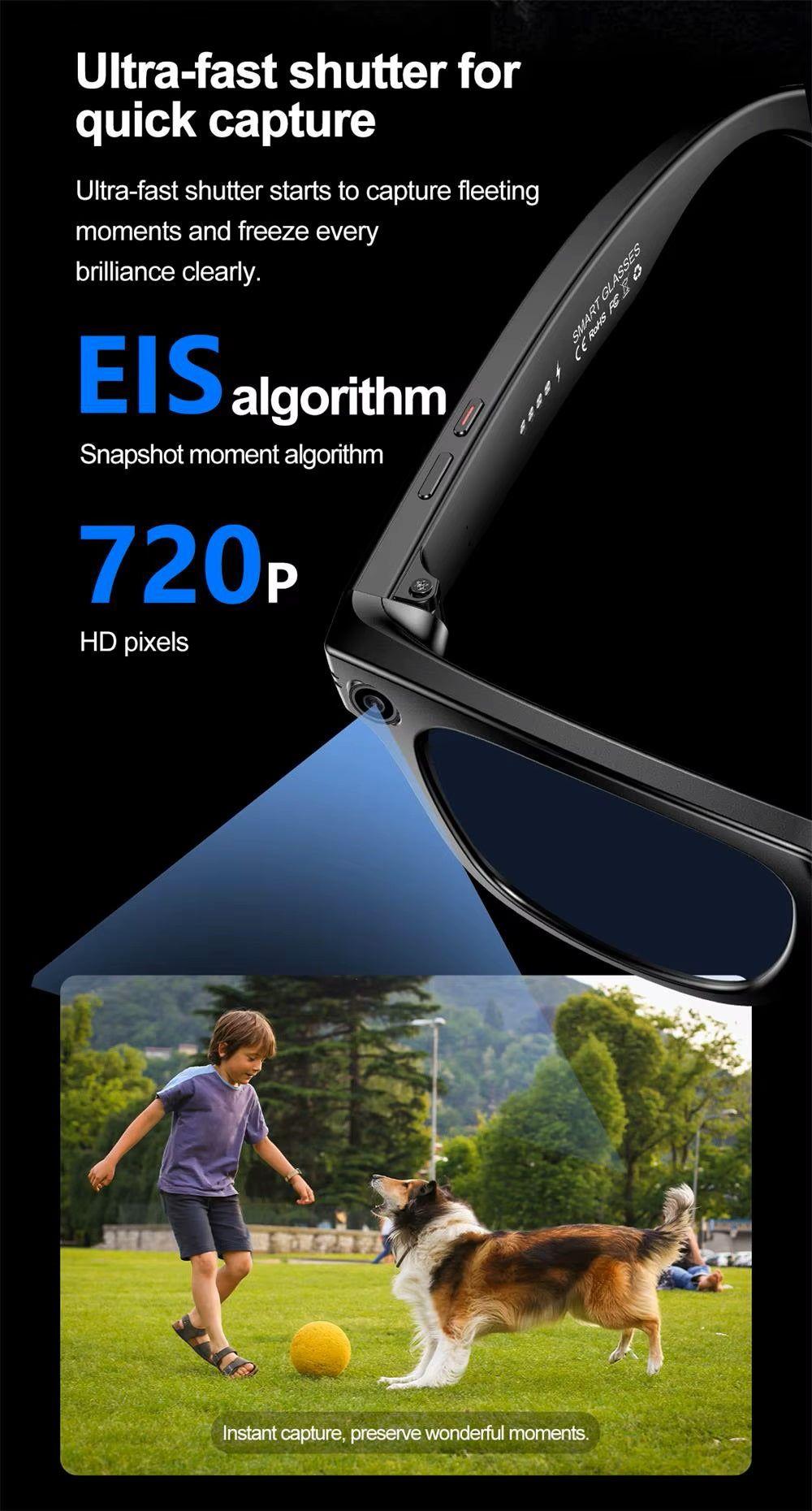 Monkeywatch Gafas Inteligentes M01 con Cámara HD asistente de IA Traducción y Reducción de Ruido-4