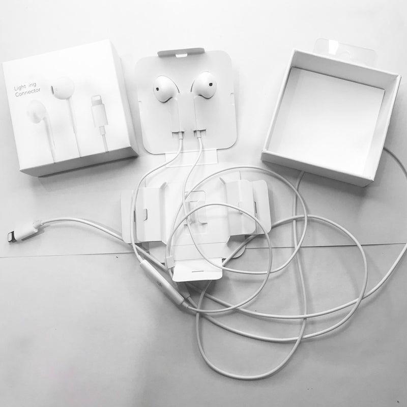 Audífonos Earpods Para conector Lightning Conexión Lightning Manos Libres-4