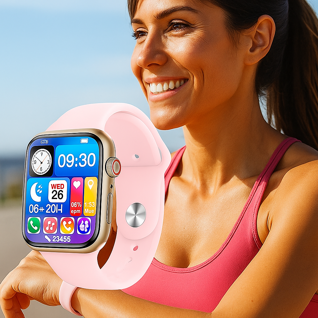 Reloj Inteligente Smartwatch Bluetooth 41mm Conectividad Salud y Deporte Notificaciones-3