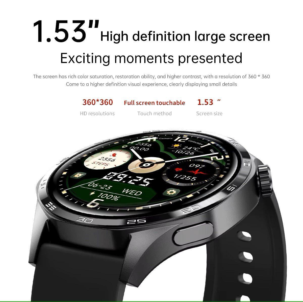 Smartwatch GT5 PRO Correa Metálica Monitor de Salud 247 IP67 BT 300mAh-3