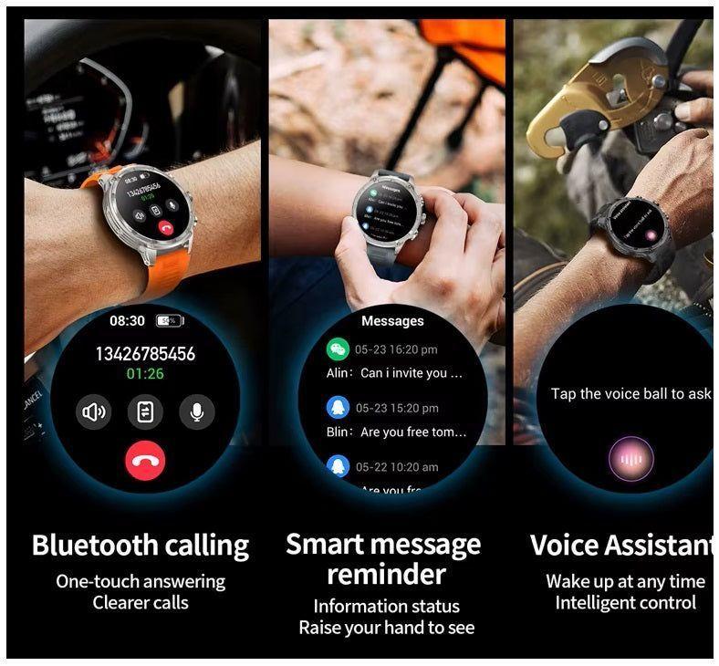 Smartwatch V99 AMOLED 1.85 Batería 710mAh, Llamadas Bluetooth Salud compat. IOS-3