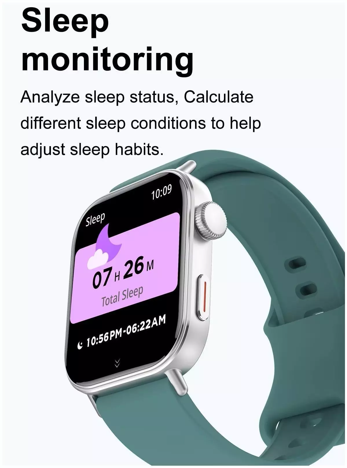 Smartwatch con 3 correas intercambiables Monitoreo de Salud Y Deporte Notificaciones-2