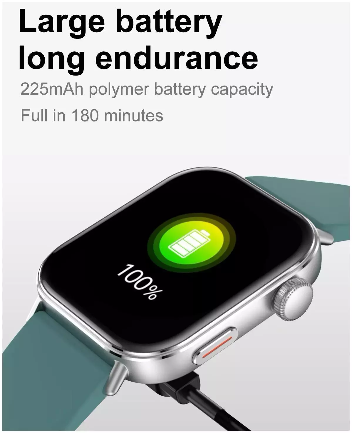 Smartwatch con 3 correas intercambiables Monitoreo de Salud Y Deporte Notificaciones-5