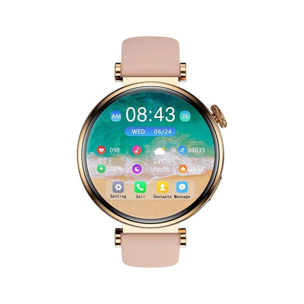 Reloj Inteligente Pantalla HD 143” llamadas Bluetooth monitoreo de salud Doble Correa Compatible-4