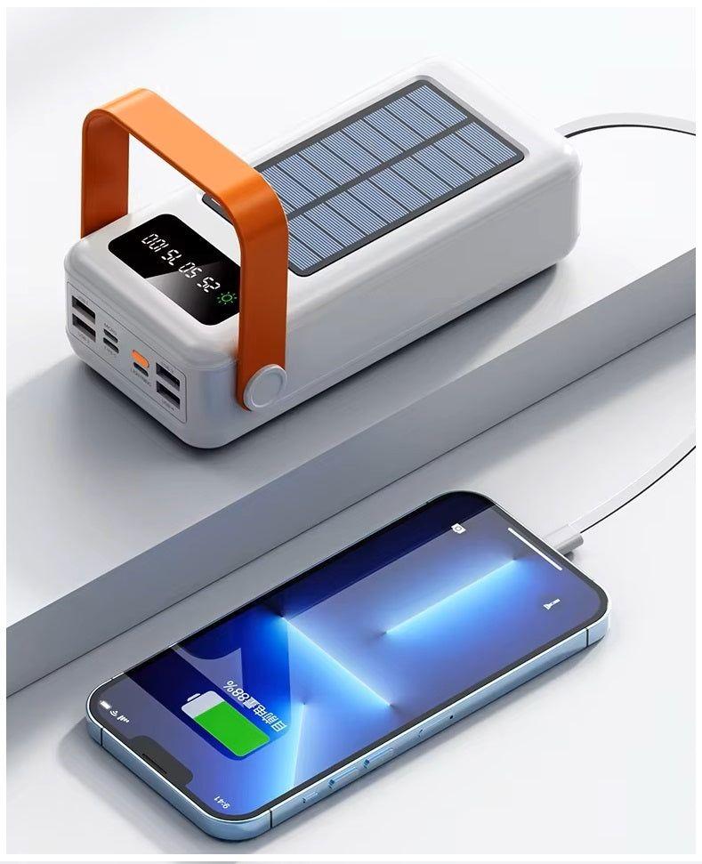 Monkeywatch Power Bank portátil Solar 40000mAh Cables Integrados Luz LED-4