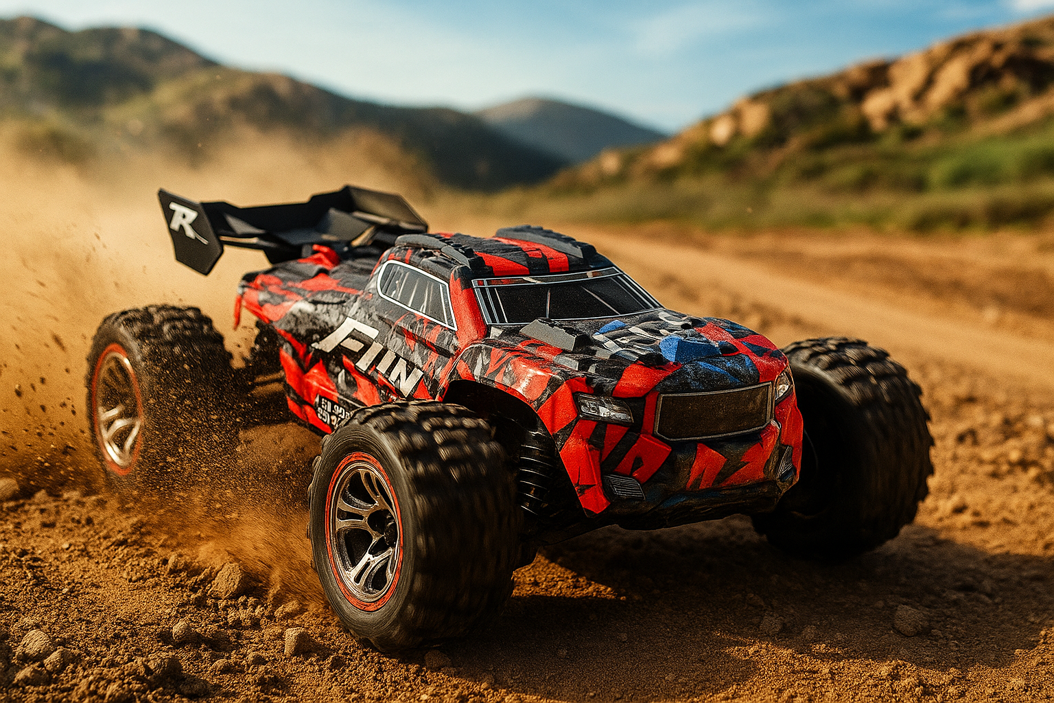 Monkeywatch Auto RC Monster Truck Profesional 4WD Velocidad 60kmh 118-2