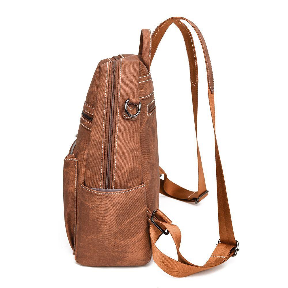 Mochila Cartera MOVAC DuoStyle Cuero Pu con practico Monedero Versátil-3