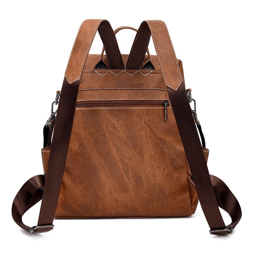 Mochila Cartera MOVAC DuoStyle Cuero Pu con practico Monedero Versátil-5