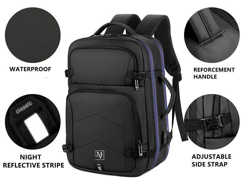 Mochila Maleta MOVAC Adventure Seguridad Antirrobo Impermeable Multifuncional-3