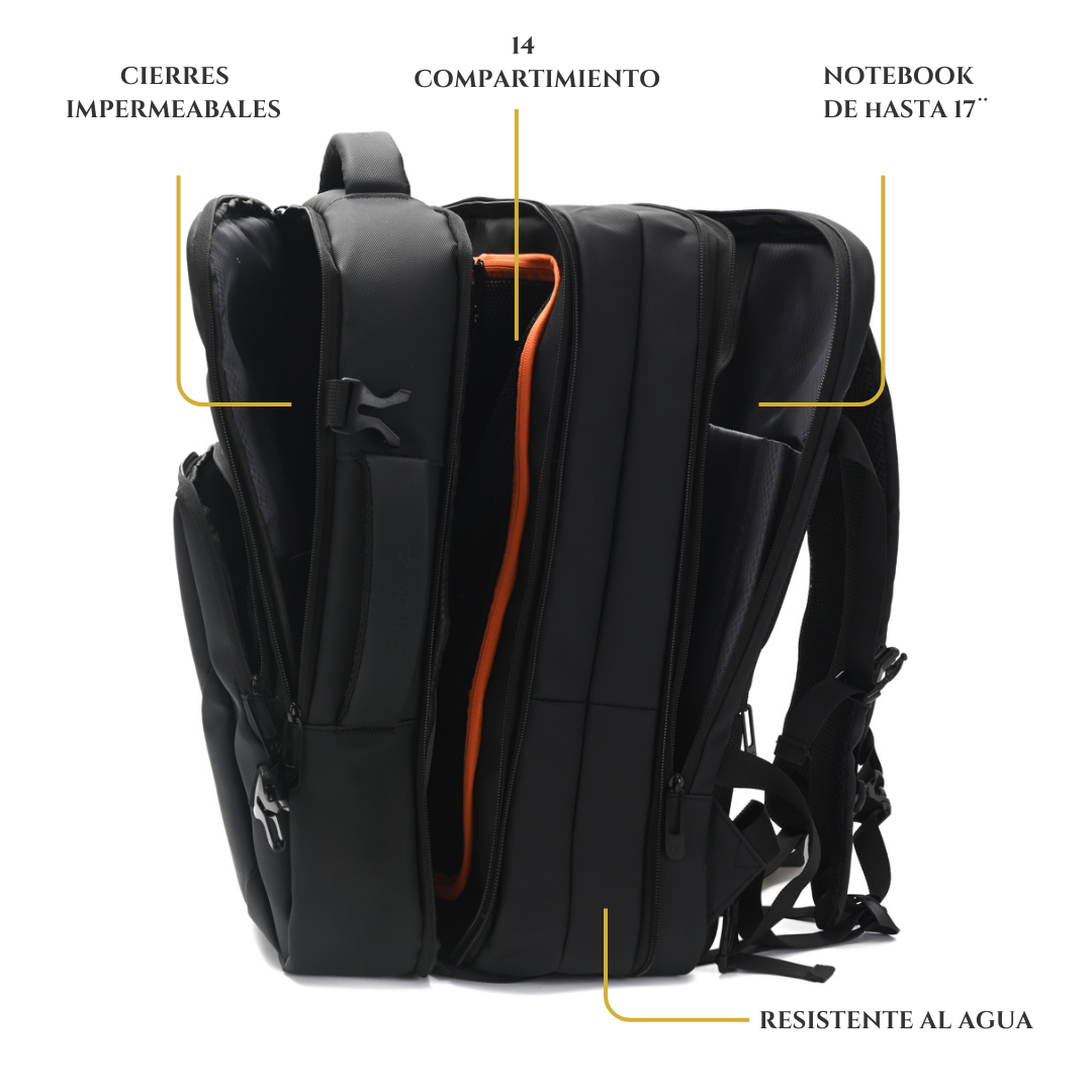 Mochila Maleta MOVAC Adventure Seguridad Antirrobo Impermeable Multifuncional-4