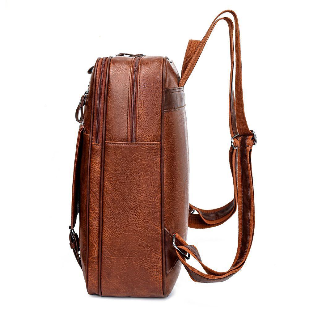 MOVAC Mochila Bolso Elite De Cuero Pu Gran Capacidad Impermeable-4