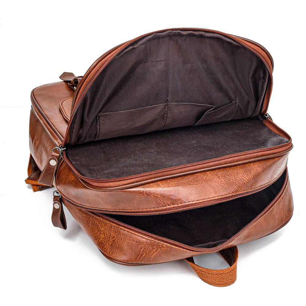 MOVAC Mochila Bolso Elite De Cuero Pu Gran Capacidad Impermeable-6