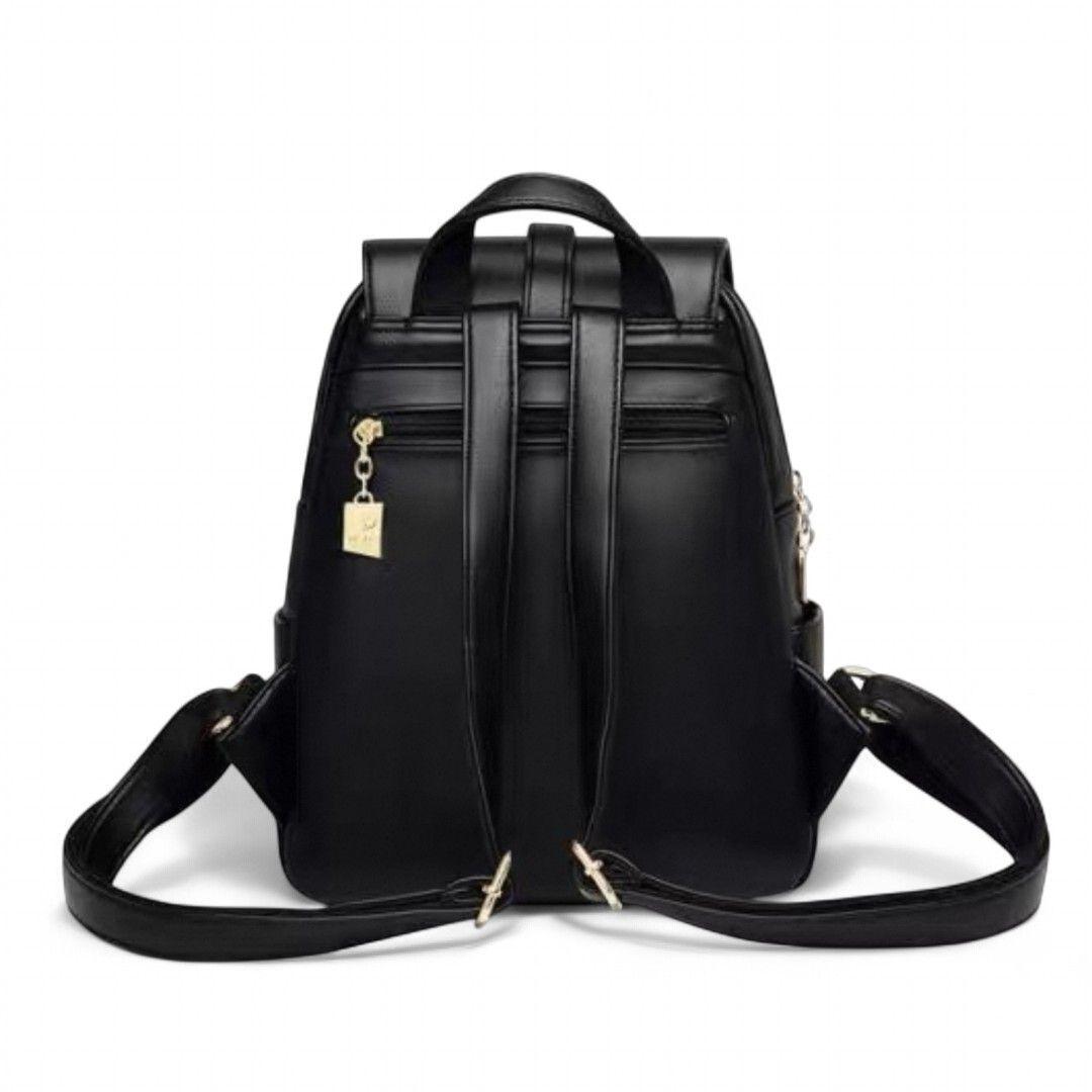 Mochila Mujer Cuero Pu Antirrobo Alta Calidad Gran Capacidad-3