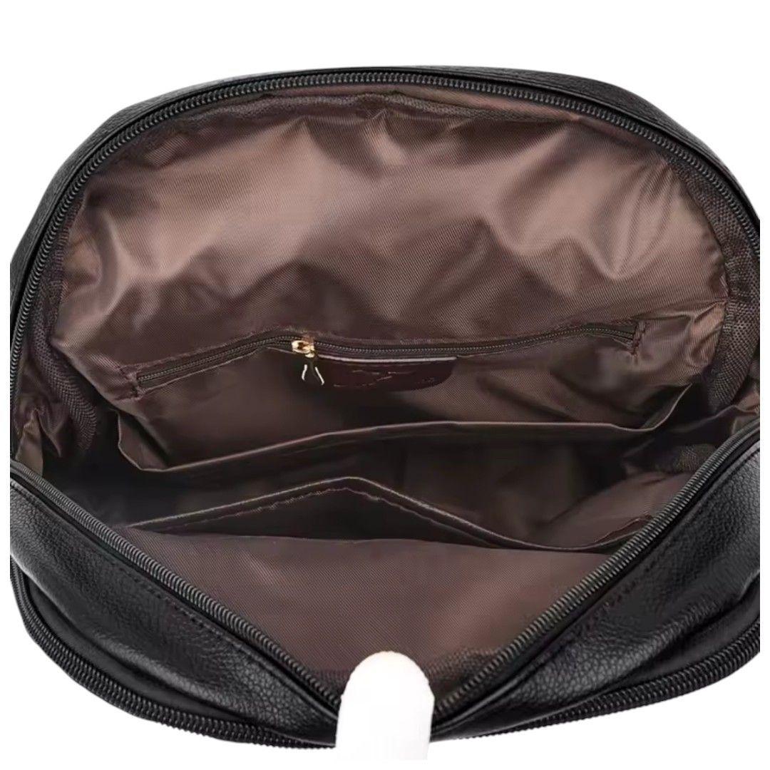 Mochila Mujer Cuero Pu Antirrobo Alta Calidad Gran Capacidad-5