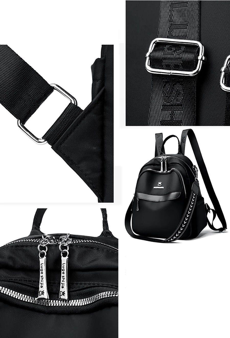 Mochila Cartera Bolso Juvenil Chic Elegante y Multifuncional-4