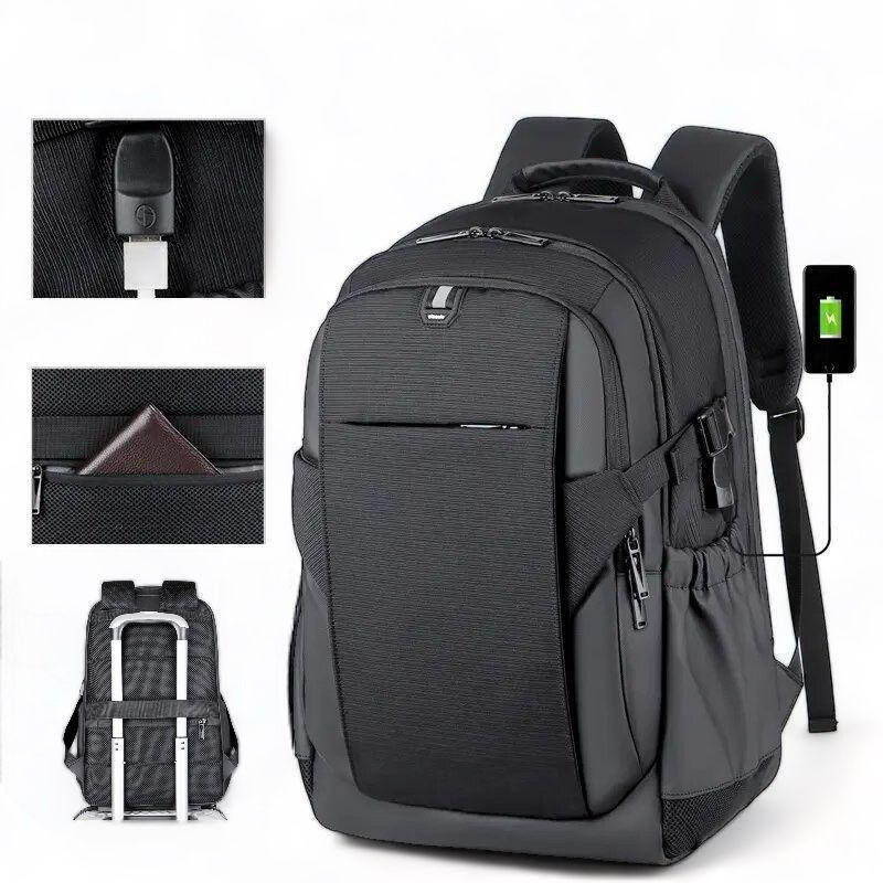 Mochila Multifuncional Laptop y Notebook Puerto USB Universidad Hombre Mujer -0